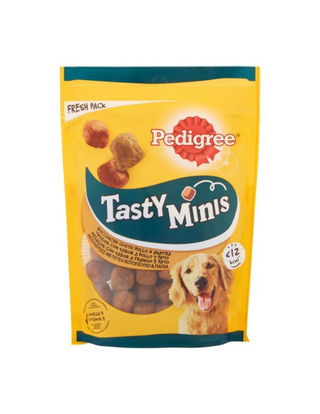 offerta Pedigree Tasty Minis Snack Cane Bocconcini Gusto Pollo e Anatra 130 g