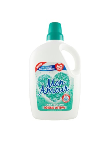 offerta Mon Amour Ammorbidente Concentrato Igiene Attiva con Extra Profumo 3 L