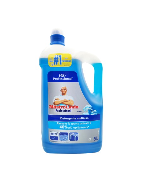 offerta Mastro Lindo Professional Detergente Multiuso per Superficie Dure Fragranza Oceano 5 L