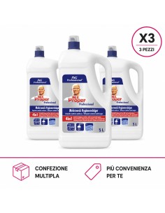 Mastro Lindo Professional 4in1 Detergente Multiuso per Sanitari 5 L X3 Pezzi