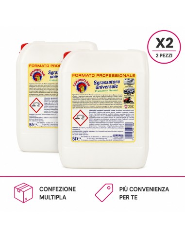 offerta Chanteclair Sgrassatore Universale Profumo di Limone Formato Professionale 5 L X2 Pezzi