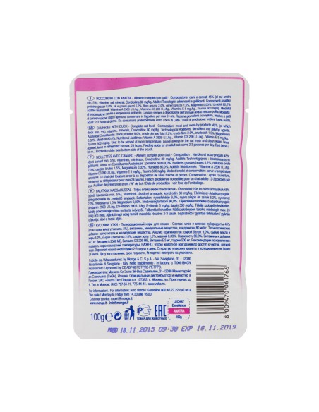 offerta LeChat Excellence Sterilized Cibo Umido per Gatti Bocconcini con Anatra 100 g
