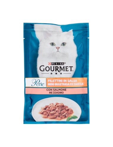 offerta Purina Gourmet Perle Cibo Umido per Gatti Filetti in Salsa con Salmone 85 g SCADENZA 30/11/2026