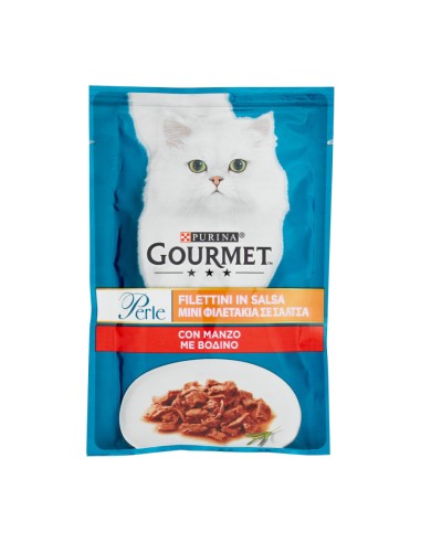 offerta Purina Gourmet Perle Cibo Umido per Gatti Filetti in Salsa con Manzo 85 g SCADENZA 31/10/2026