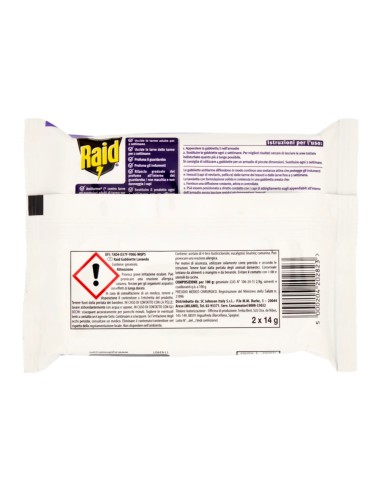 offerta Raid Gabbiette Anti Tarme per Capi Profumati Fragranza Lavanda 2 Pz SCADENZA 12/11/2026