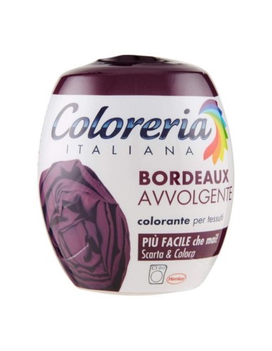 offerta Coloreria Italiana Colorante per Tessuti Bordeaux Avvolgente 350 g