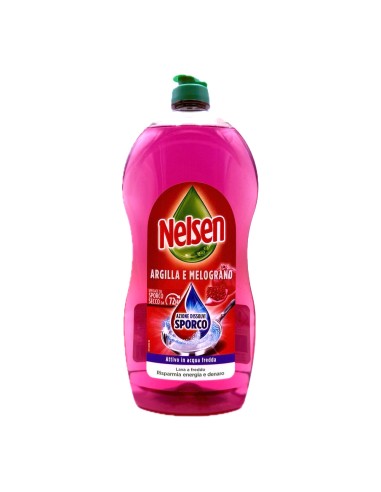 offerta Nelsen Detersivo Liquido Piatti Argilla e Melograno Attivo in Acqua Fredda 900 ml