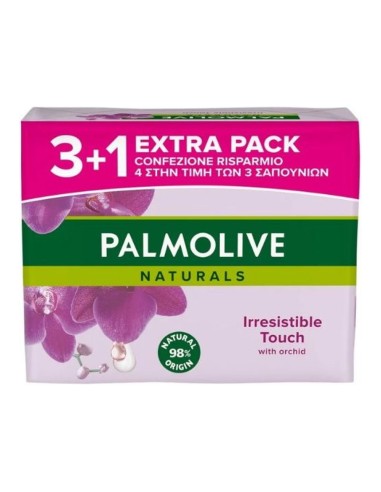 offerta Palmolive Naturals Sapone Solido Irresistible Touch Orchidea  3+1 Extra Pack