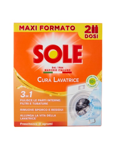 offerta Sole Cura Lavatrice 3 in 1 Freschezza di Agrumi Maxi Formato 2 dosi x 250 ml