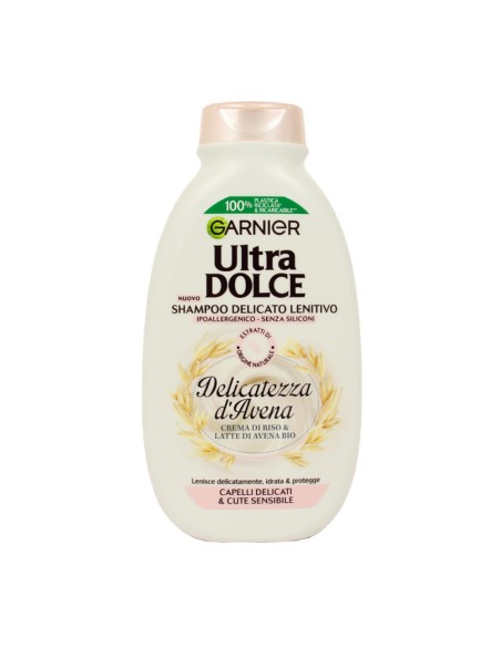 offerta Garnier Ultra Dolce Shampoo Delicato Delicatezza Avena Ipoallergenico 250  ml
