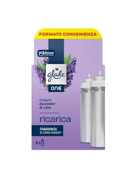 offerta Glade One Ricarica per Diffusore Fragranza Lavanda e Aloe 2x10 ml