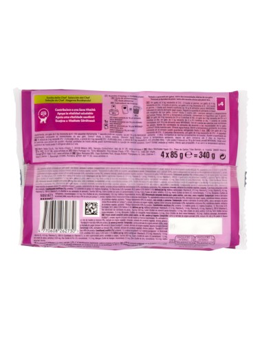 offerta Whiskas +1 Tasty Mix Cibo Umido Gatti Scelta dallo Chef 4x85 g