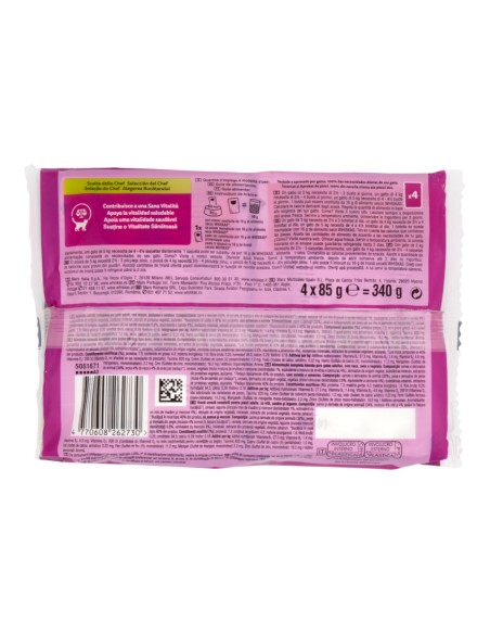 offerta Whiskas +1 Tasty Mix Cibo Umido Gatti Scelta dallo Chef 4x85 g