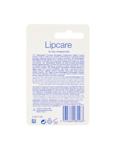 offerta Neutrogena Stick Lipcare Formula Norvegese per Labbra Secche e Screpolate  4,8 g