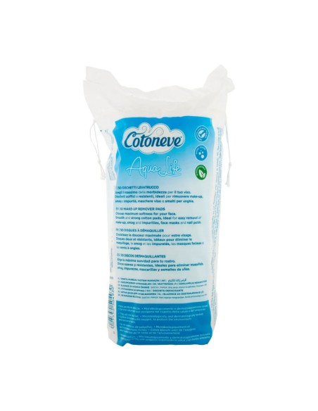 offerta Cotoneve Aqua Life Dischetti Maxi Tondi Levatrucco 100% Puro Cotone 50 pz