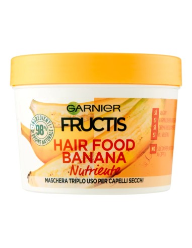 offerta Garnier Fructis Maschera Triplo UsoNutriente Hair Food Banana 390 ml