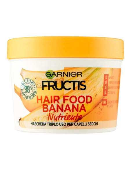 offerta Garnier Fructis Maschera Triplo UsoNutriente Hair Food Banana 390 ml