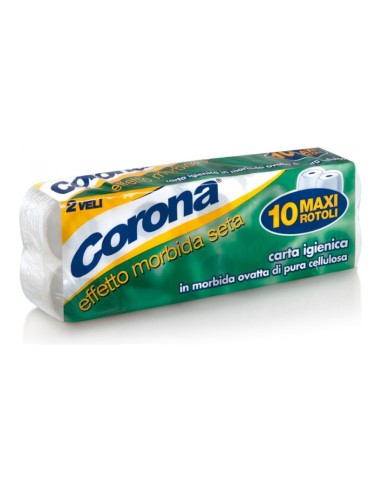 offerta Corona Effetto Morbida Seta Carta Igienica 10 Maxi Rotoli 2 Veli