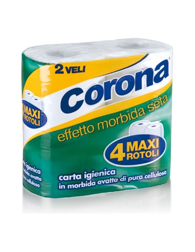 offerta Corona Effetto Morbida Seta Carta Igienica 4 Maxi Rotoli 2 Veli