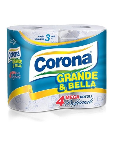 offerta Corona Grande & Bella Carta Igienica 4 Mega Rotoli Profumati 3 Veli