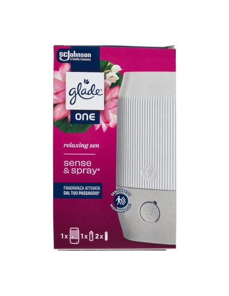 offerta Glade One Sense & Spray Relaxing Zen Diffusore Automatico con Sensore + Ricarica 10 ml