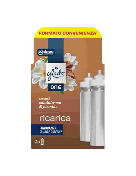 offerta Glade One Ricarica per Diffusore Fragranza Sandalo e Gelsomino 2x10 ml