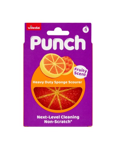 offerta Vileda Punch Spugna Abrasiva Multiuso Antigraffio Profumo Arancia