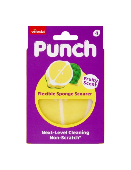 offerta Vileda Punch Spugna Abrasiva Multiuso Antigraffio Profumo Limone