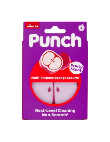 offerta Vileda Punch Spugna Abrasiva Multiuso Antigraffio Profumo Mela