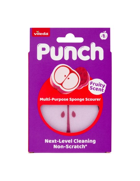 offerta Vileda Punch Spugna Abrasiva Multiuso Antigraffio Profumo Mela