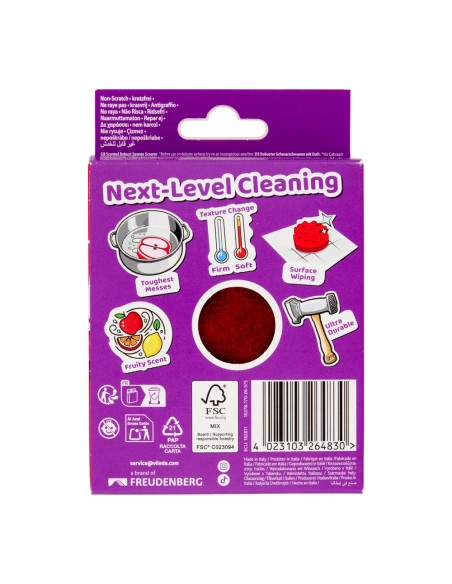 offerta Vileda Punch Spugna Abrasiva Multiuso Antigraffio Profumo Mela