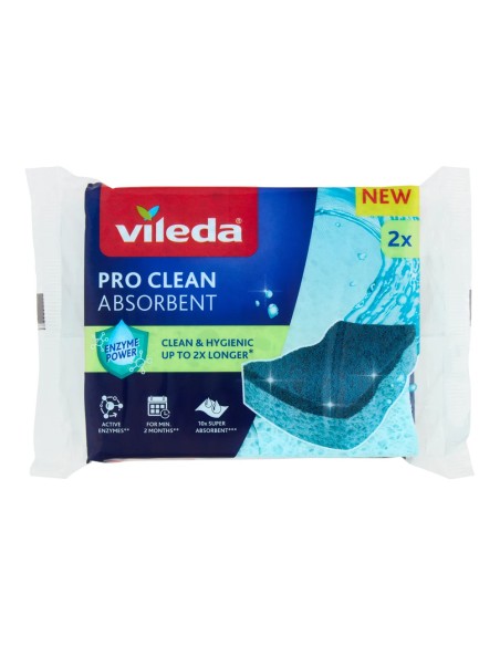 offerta Vileda Pro Clean Absorbent Spugne Super Assorbenti 2 Pezzi