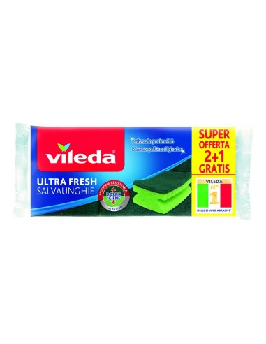 offerta Vileda Ultra Fresh Salvaunghie Spugne Abrasive 3 Pezzi
