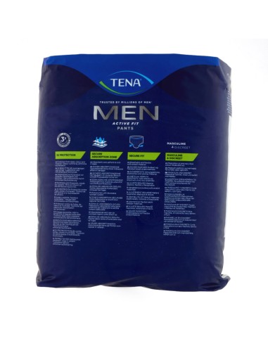 offerta Tena Men Active Fit Pants Plus Taglia L/XL Colore Blu Navy 8 Pz