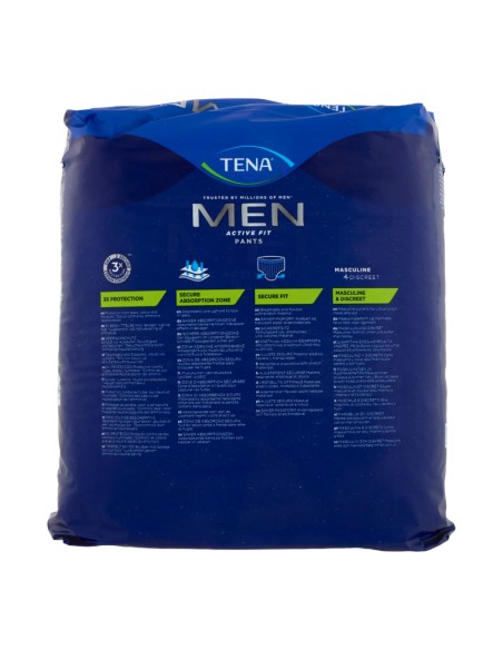 offerta Tena Men Active Fit Pants Plus Taglia S/M Colore Blu Navy 9 Pz