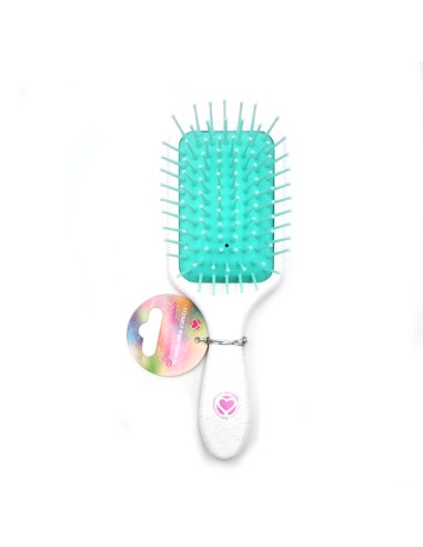 offerta Setablu Shimmer Brush Spazzola per Capelli Rettangolare con Glitter Colore Verde 1 Pz