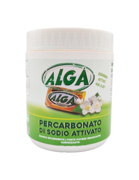 offerta Alga Percarbonato di Sodio Attivato in Polvere Elevato Potere Sbiancante 500 g
