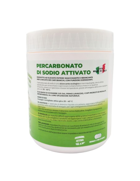 offerta Alga Percarbonato di Sodio Attivato in Polvere Elevato Potere Sbiancante 500 g