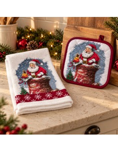 UTM Set Natale Presina e Canovaccio con Babbo Natale 2