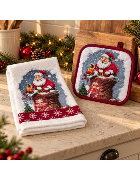 offerta UTM Set Natale Presina e Canovaccio con Babbo Natale