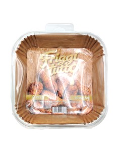 Friggitutto Fogli Quadrati Antiaderenti per Friggitrice ad Aria Quadrati 20 x 4,5 cm 50 Pz