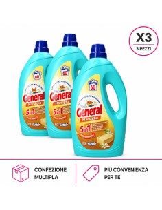 General Detersivo Liquido Lavatrice Profumo di Marsiglia 60 lavaggi X3 Pezzi