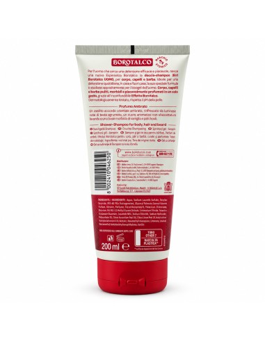 offerta Borotalco Uomo 3 in 1 Doccia-Shampoo Profumo Ambrato 200 ml