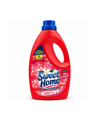offerta Sweet Home Detersivo Bucato Peonia e Rosa Selvatica 40 Lavaggi 2000 ml