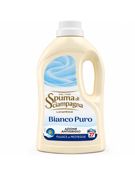 offerta Spuma di Sciampagna Lavatrice Bianco Puro Azione Antigrigio 1215 ml