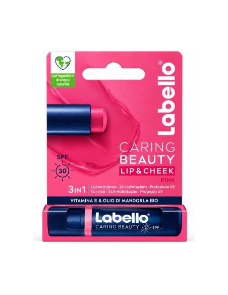 offerta Labello Caring Beauty Lip and Cheek - Pink SPF 30