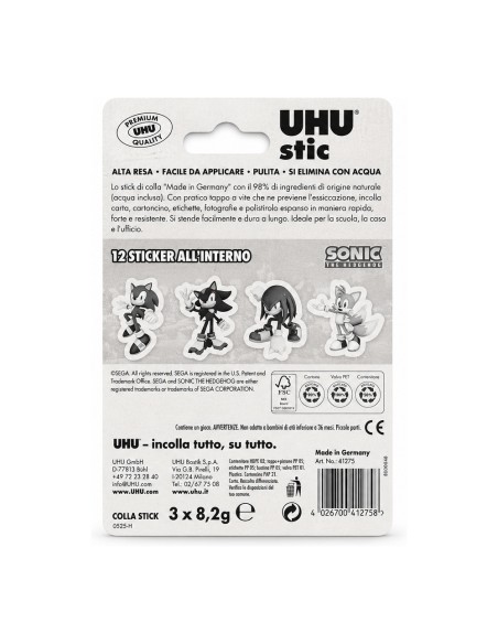 offerta UHU Stic Sonic The Hedgehog Colla Stick 3 x 8,2 g