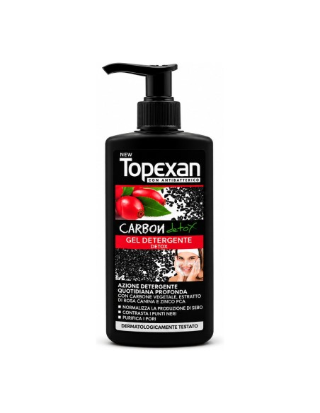 offerta Topexan Carbon Detox Gel Detergente Viso con Carbone Vegetale 200 ml
