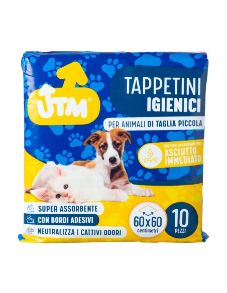 offerta Kit Utm 10 Confezioni Tappetini Igienici per Animali Taglia Piccola 60x60 100 PEZZI