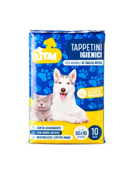 offerta Kit 10 Confezioni tappetini igienici per animali di taglia piccola, formato 60x90cm - 100 PEZZI